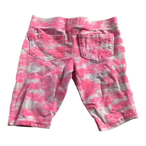 Freestyle Revolution Girls Pink Tie Dye Bermuda Shorts Size 12 Elastic Waist - Picture 2 of 10